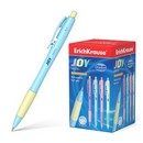 Ручка шариковая автоматическая ErichKrause JOY® Matic&Grip Pastel, Ultra Glide Technology, с резиновым грипом, 0.7 мм, синяя (12/144/1728) 55394