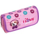 Пенал - косметичка "deVENTE. Music Dog" 20,5x9,5x7 см, прямоугольный, 2 отделения на молнии, наружный карман на молнии, с верхней створкой на липучке, текстильный 7025296