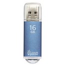 Флеш-диск 16 GB, SMARTBUY V-Cut, USB 2.0, металлический корпус, синий, SB16GBVC-B 512195
