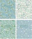 Тетрадь 48л. кл., Greenery Patterns  обл. мелов.картон, ВД-лакирование 3211