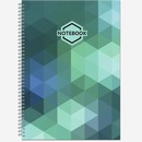 Тетрадь фА4 80л. кл., на гребне Яркий Офис обл. мелов.картон, выборочный УФ-лак 2755