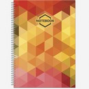 Тетрадь фА4 96л. кл., на гребне Яркий Офис обл. мелов.картон, выборочный УФ-лак (2/10) 2743