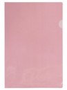 Папка-уголок пластиковая 0.12мм, розовая, Flexoffice FO-CH01 PINK