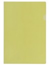 Папка-уголок пластиковая 0.12мм, желтая, Flexoffice FO-CH01 YELLOW