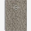 Тетрадь фА4 60л. кл., на гребне Стильный офис обл. мел. картон, цветная печать, блок – офсет 2730/1021610 