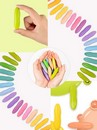 Мелки восковые 24цв. Y-Plus PEANUT PASTEL в картонной упаковке CR200200