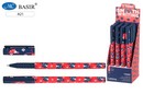 Ручка шар. VINSON Ladybug синяя чернила на масляной основе, 0.7 мм., матовый под soft, яркий корпус рисунок божья коровка A21-Vn