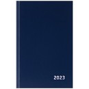 Ежедневник датированный 2023 фА5 352стр., Attomex темно-синий, офсет 60 г/м?, твердая обложка из бумвинила, тиснение фольгой 2332307