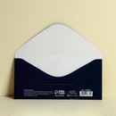 Конверт для денег "С Днём Рождения!" серебряный бант, 16,5 х 8 см 1326881 1326881    