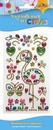 Декоративные украшения из страз " Фламинго и сердечки", Апплика  С3295-18