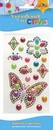 Декоративные украшения из страз Бабочка и цветочки, Апплика  С3295-16