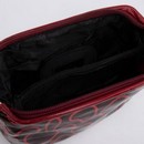 Косметичка дорожная L-2051-33, 15*3*8 см, на молнии, цвет чёрный/красный 7105618