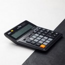Калькулятор Deli 12-разр. бухгалтерский черный EM01020