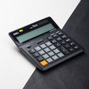 Калькулятор Deli 12-разр. бухгалтерский черный EM01020