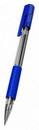 Ручка шар. "Arrow" синяя 1.0мм корпус  прозрачный/синий, резин. манжета EQ01730