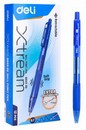 Ручка шар. авт.X-tream синий 0.7мм, корпус прозрачный/синий EQ02330