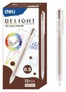 Ручка гел. Deli Delight 0.5мм, коричневый (12/144) EG118-BR