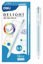 Ручка гел. Deli Delight 0.5мм, св.синий (12/144) EG118-LB