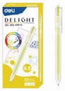 Ручка гел. Deli Delight 0.5мм, желтый (12/144) EG118-YL