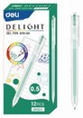 Ручка гел. Deli Delight 0.5мм, зеленый (12/144) EG118-GN