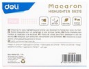 Текстовыделитель Deli Macaron розовый скошенный пиш. наконечник 1-5мм ES621SPINK