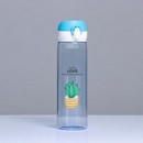 Бутылка для воды Cactus Love, 500 мл, 22 х 6 см, микс 5263602 5263602    
