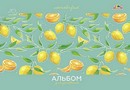Альбом для рисования 20л. на гребне, Цитрусовый микс, обл. мелов., блестки Апплика С0526-48