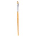 Кисть щетина Sonnet плоская №6 (12мм), короткая ручка, покрытая лаком, ЗХК 240321/6