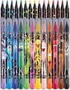 Набор для рисования COLOR'PEPS MONSTER: 12 фломастеров, 15 пластиковых цветных карандашей, декорированный корпус, в футляре, MAPED  984718