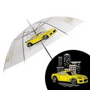 Зонт детский Жёлтая машина полуавтомат прозрачный d=90см   5541065 