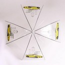 Зонт детский "Жёлтая машина" полуавтомат прозрачный d=90см   5541065 