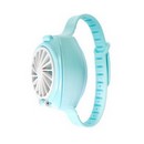 Мини вентилятор в форме наручных часов LOF-10, 3 скорости, поворотный, голубой   7348407 