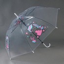 Зонт детский Единорожка полуавтомат прозрачный d=90см   7530452 
