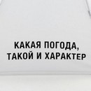 Зонт механический "Какая погода, такой и характер", цвет белый, 8 спиц   7560549 