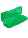 Пенал- пластиковый "МИЛИТАРИ" 7 см х 3 см х 20,5 см, зеленый, Проф-Пресс ПН-6936