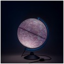 Глобус (d=250мм) "День и ночь" с двойной картой - политической и звездного неба, с подсветкой на круглой подставке, Globen Ке012500278