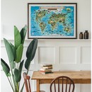 Карта мира для детей "Животный и растительный мир Земли" 1010*690мм, интерактивная, с ламинацией, Globen КН008