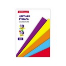 Набор цветной бумаги фА5 немелованная 10цв.10л., "Basic", ErichKrause 53157