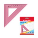Треугольник Candy, 45°/9см, розовый, во флоупаке, ErichKrause 57886