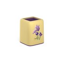 Подставка настольная пластиковая ErichKrause® Forte, Iris, желтая с фиолетовой вставкой 58024