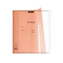 Тетрадь 12л. кл., фА5+, с пластиковой обложкой "Классика CoverPrо Neon" оранжевый, ErichKrause 56350