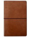 Записная книжка фА5, 80л., лин., интегр переплет, кожзам коричневый, КТС-Про С9043-02