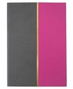 Записная книжка фА5, 80л., лин., тв. перепл., кожзам, серый/розовый С9047-02