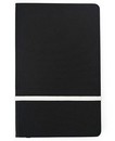 Записная книжка фА5, 80л., лин., тв. перепл., кожзам, чёрный/белый С9049-03