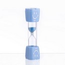 Песочные часы Смайл на 3 минуты, 9 х 2.3 см, голубые   7697297 7697297    