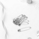 Булавка английская металл №3 4,2*0,8*0,1см (наб 10 шт цена за наб) серебряный АУ   3945636 3945636    