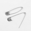 Булавка английская металл №3 4,2*0,8*0,1см (наб 10 шт цена за наб) серебряный АУ   3945636 3945636    