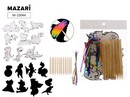 Набор для творчества "Гравюра. DINOSAUR" 9-15,9см*11см, в комплекте: 12 скретч-листов, 12 бамбуковых палочек, 12 шнурков, ОПП-упаковка M-10044