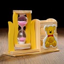 Песочные часы "Медвежонок", сувенирные, с карандашницей, 13.5 х 13.5 х 10 см, микс 3612384 3612384    