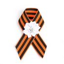 Георгиевская лента "С днем победы" белый цветок   7598336 7598336    